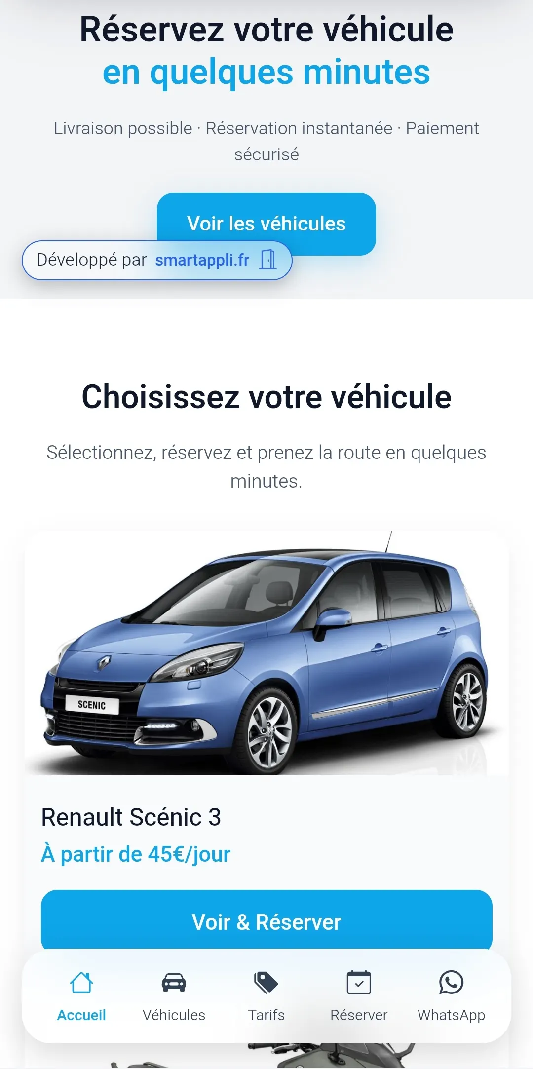 SmartApp Location véhicules