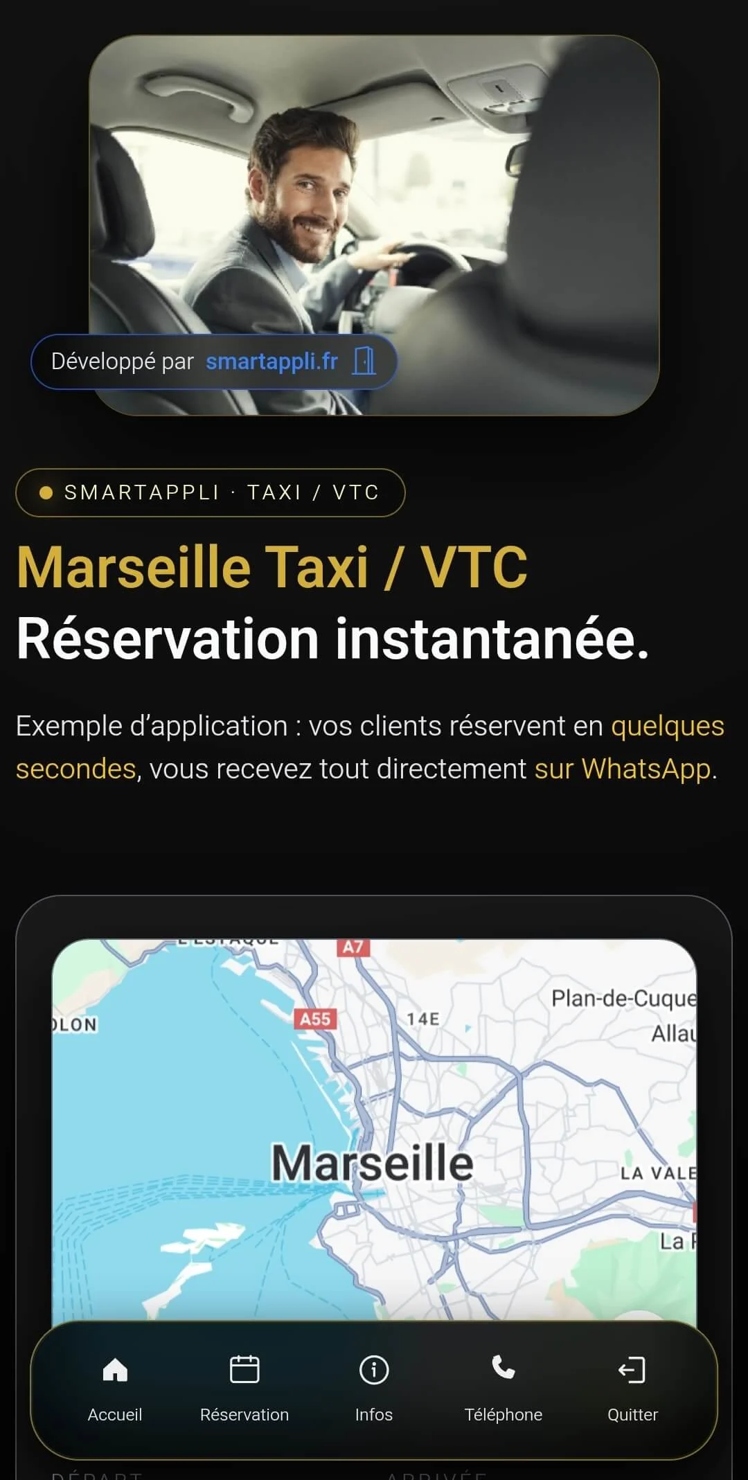 VTC Marseille Noir & Or